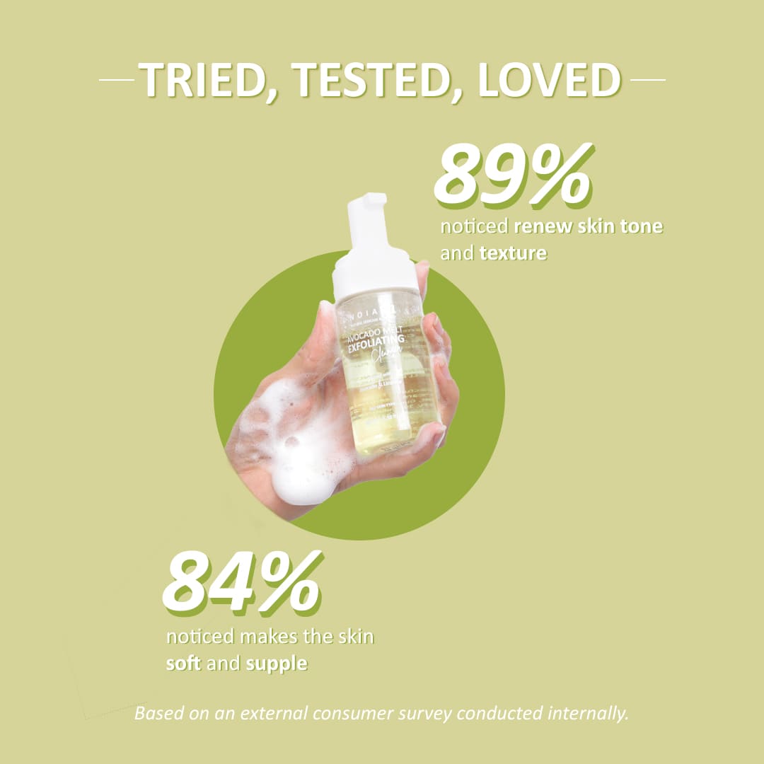 AVOCADO MELT EXFOLIATING FOAMING CLEANSER