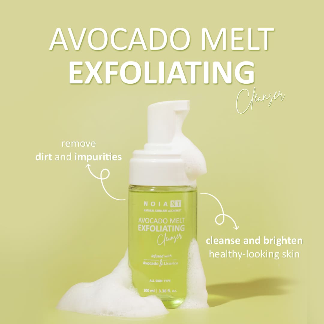 PACK OF 2 AVOCADO MELT EXFOLIATING FOAMING CLEANSER